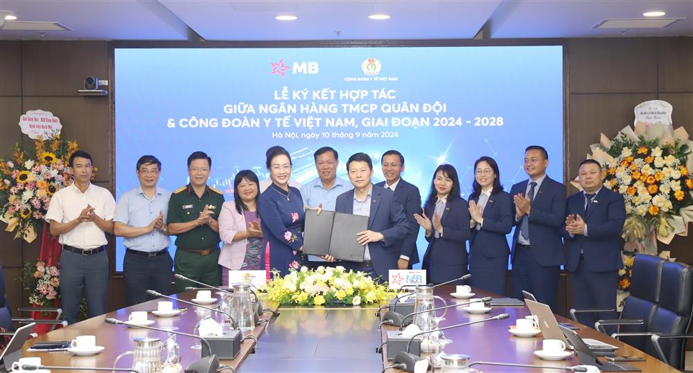 MB ký kết hợp tác với Công đoàn Y tế Việt Nam